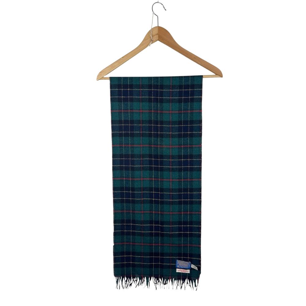VTG Pendleton Wool Ogilvie Hunting Tartan Plaid Scarf